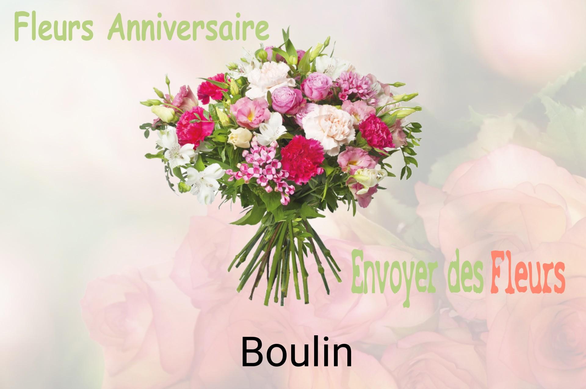 Bouquet de fleurs d’anniversaire livré à Boulin